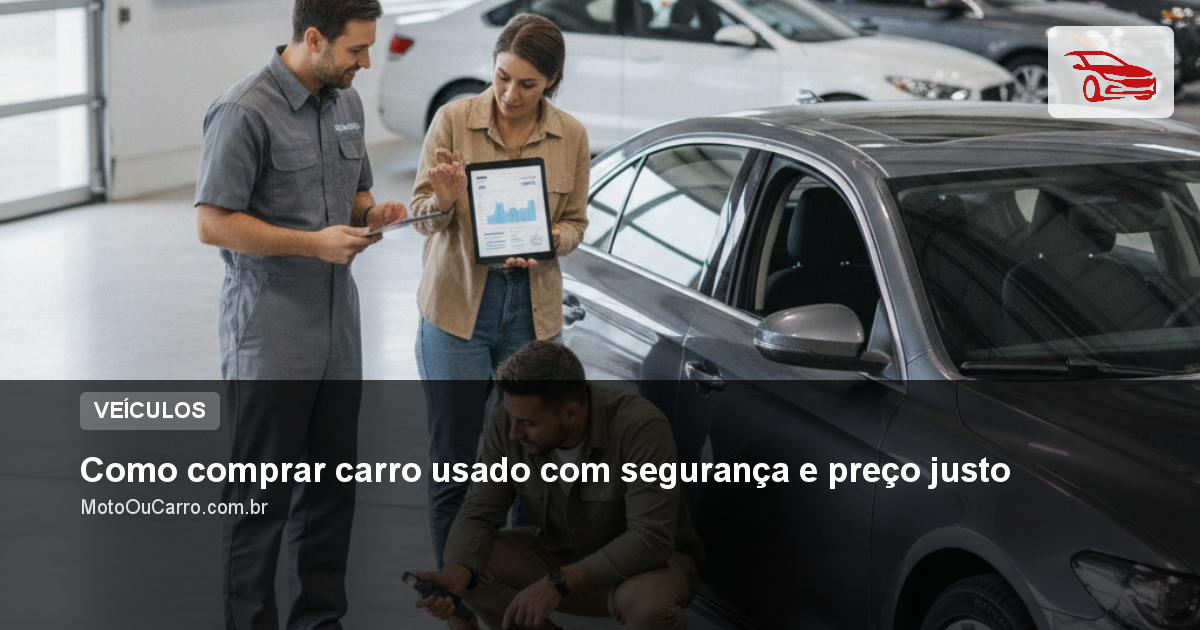 Como comprar carro usado com segurança e preço justo