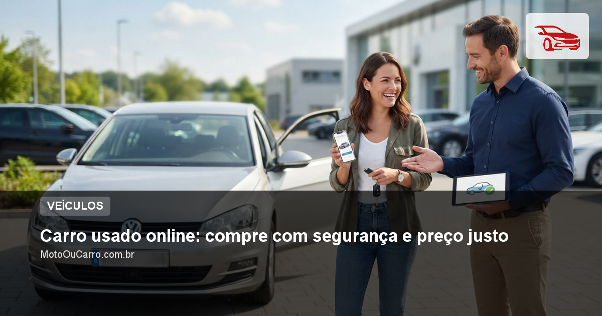 Carro usado online: compre com segurança e preço justo