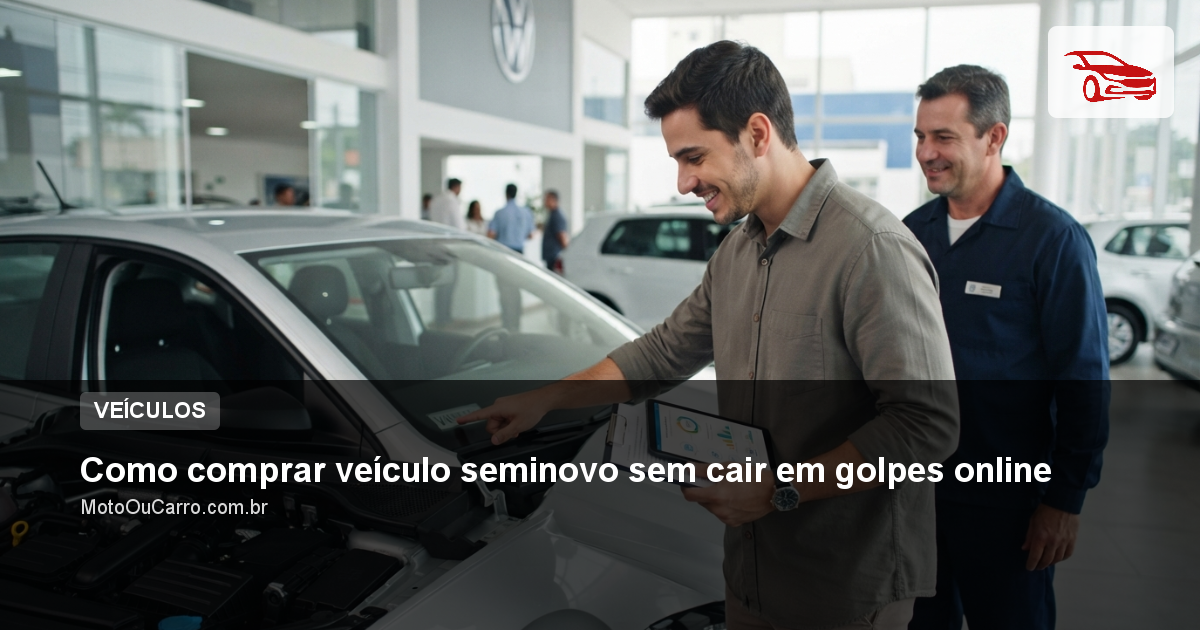 Como comprar veículo seminovo sem cair em golpes online