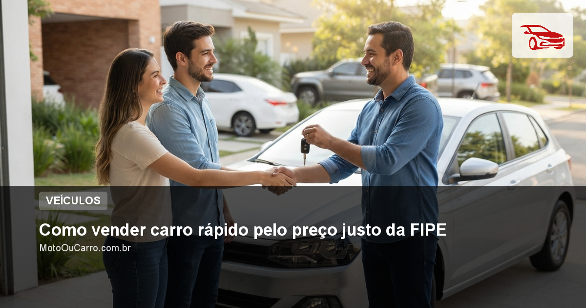 Como vender carro rápido pelo preço justo da FIPE