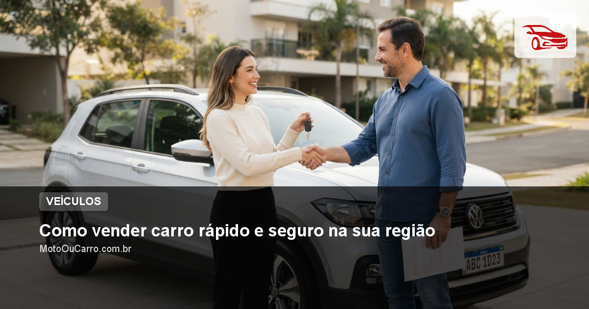 Como vender carro rápido e seguro na sua região