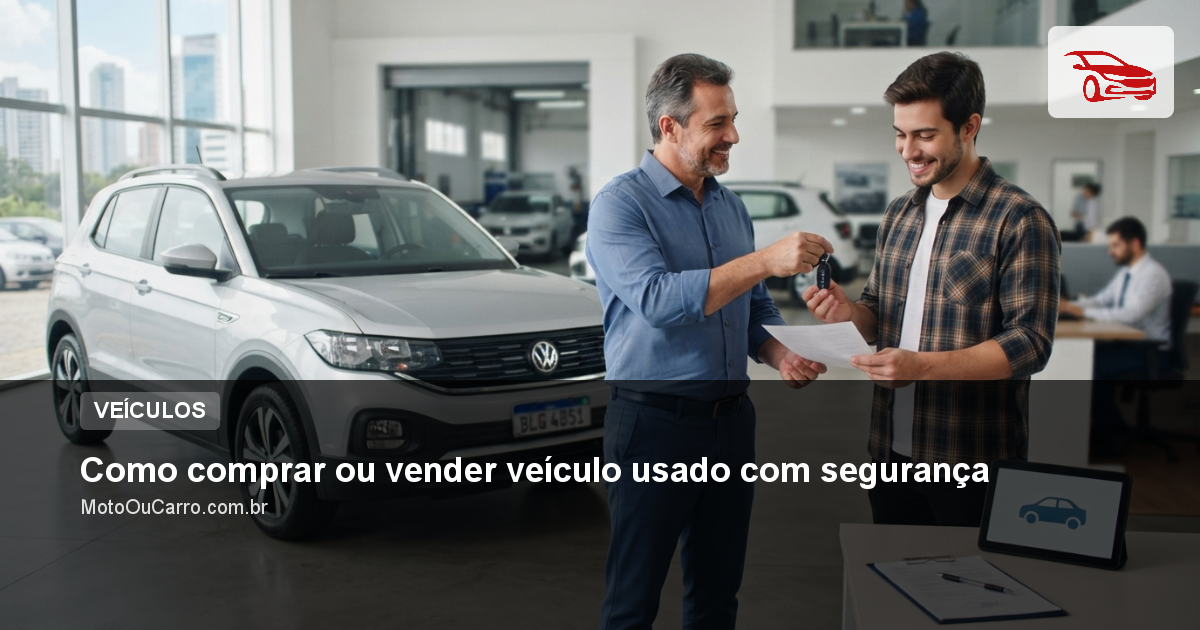 Como comprar ou vender veículo usado com segurança