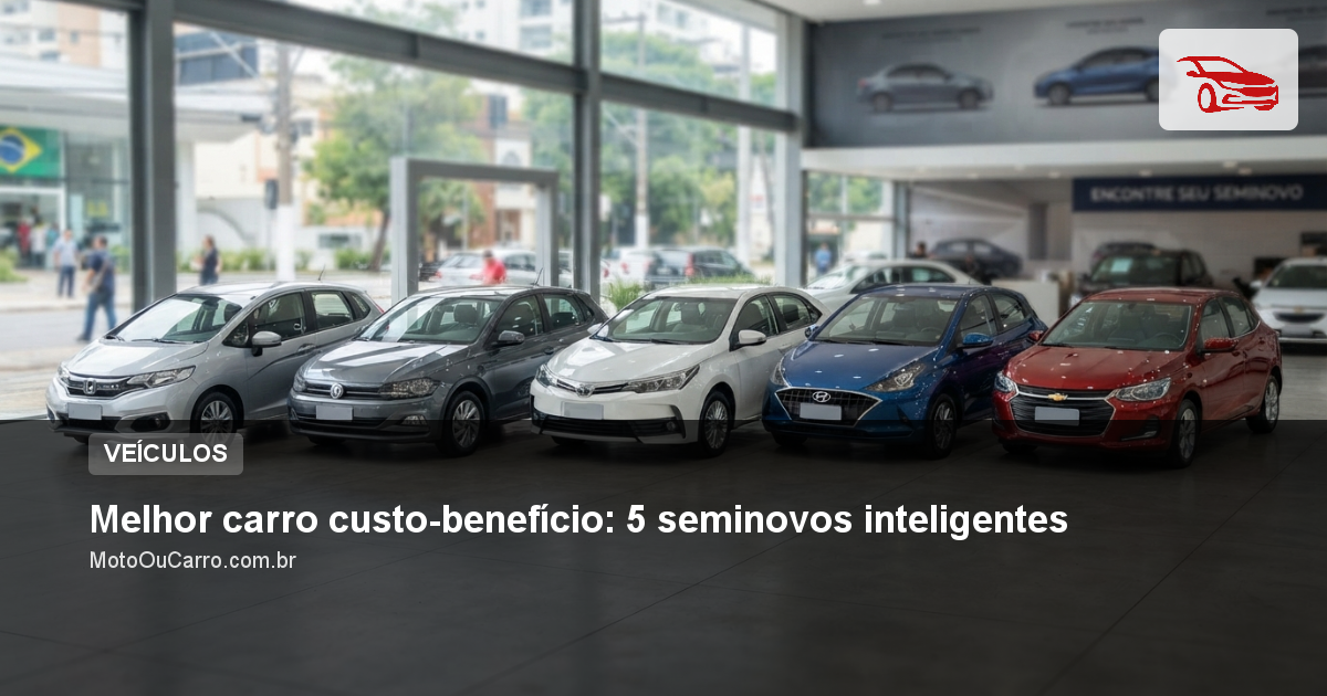 Melhor carro custo-benefício: 5 seminovos inteligentes