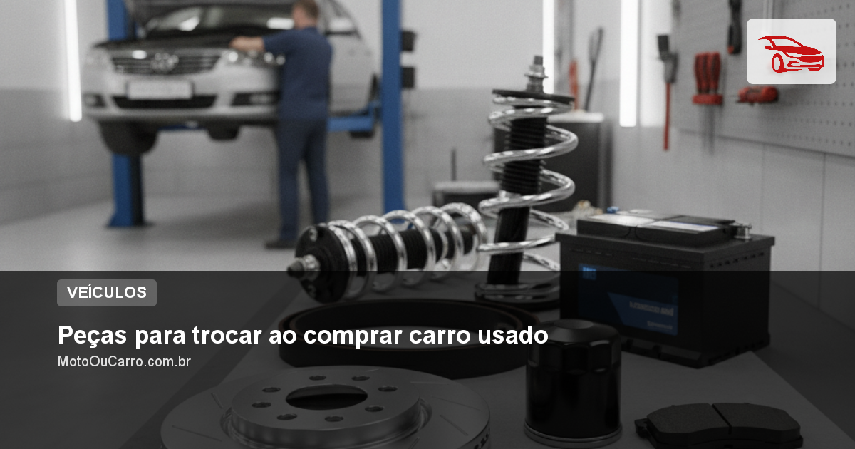 Peças para trocar ao comprar carro usado