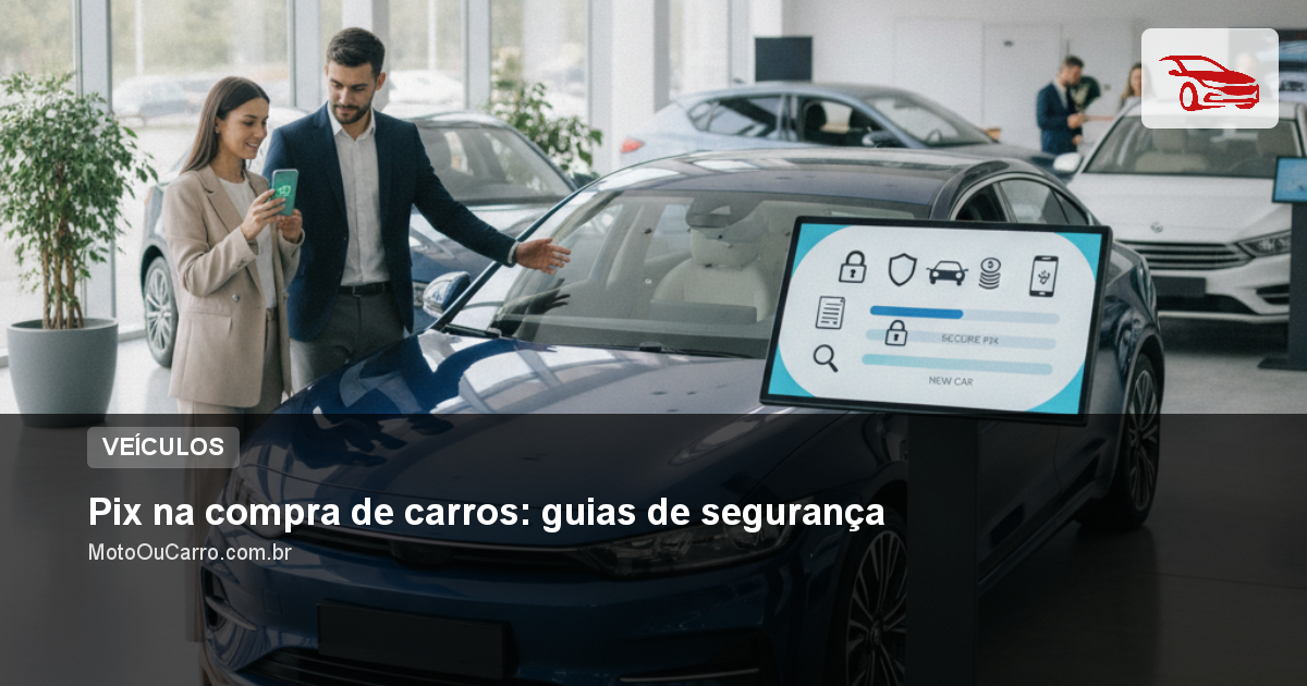 Pix na compra de carros: guias de segurança